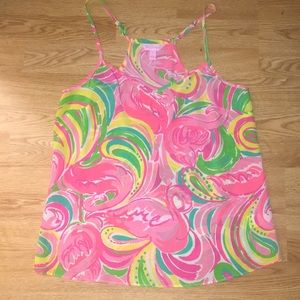 Lilly Pulitzer Dusk Tank in All Nighter Print
